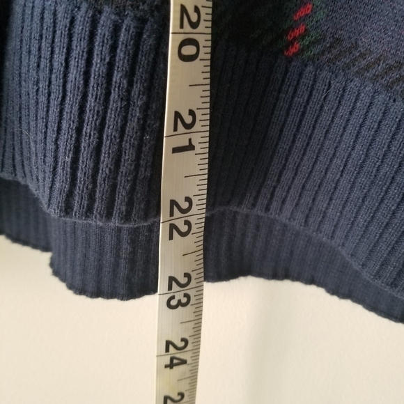 Talbots Plaid Split-Cowlneck Long Sleeve Sweater Size P - Picture 8 of 11